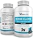 Bone Clone - Advanced Hip & Joint Support Supplement for Dogs - Glucosamine, Chondroitin & MSM - 120 Chewable Tablets - Concentrated New Unique Formula - Includes Manganese and Vitamins