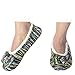 Snoozies Womens Artisan Stripes Ballerina Slipper Socks | Womens Slippers