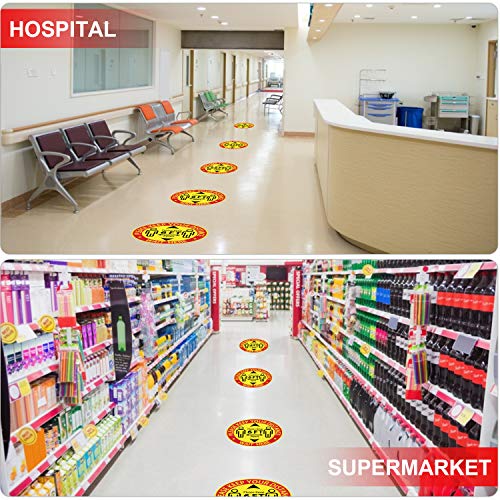 Social Distancing Floor Decal Stickers - 15 Pack 12\