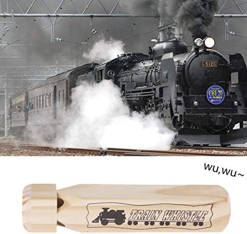 Ronri Novelty Wooden Train Whistles, Kids Party Favors Toys Noisemakers Baby Toy