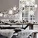 Winter Wonderland Snowflakes Party Decorations 3D Card Hanging Paper Centerpieces for/Birthday/Christmastree/New Year/Baby Shower/Wedding Party/Shopwindow Supplies (Mirror Silver)