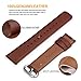 Fullmosa 12 Colors for Quick Release Leather Watch Band, Uli Genuine Leather Watch Strap 20mm Brown