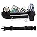 AOLERX Fanny Pack Crossbody Running Belt for Women & Men, Outdoor Sports Runner Waist Packs with Zipper Pockets, Hands-Free Wallets Phone Holder Slim Running Pouch Black