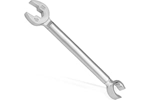 Miucoguier Plumber wrench, 2-in-1 Angle Stop Wrench for Angle Stops, Straight Stops, and Compression Couplings，Plumbing Tools for Faucet Nuts, and Spigots