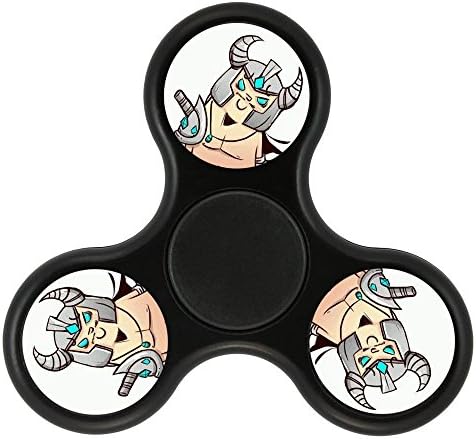 New Style Cool Tri-Hands Fidget Spinner Toy, Stress Reducer Relieve Anxiety, Controlling Force, Fashion Design and Images(LOL Tryndamere - Black)
