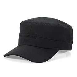 Cadet Army Cap Military Style Adjustable Flat Top
