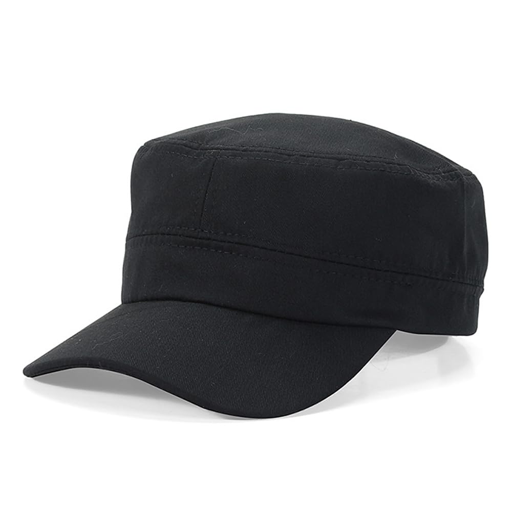 Cadet Army Cap Military Style Adjustable Flat Top
