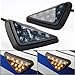 Smoke Triangle Flush Mount LED Turn Signals Blinker, Yellow Light for Sport Bike 1995-2007 Yamaha YZF R6 R1 600r Kawasaki Ninja Zx10r Zx9r Zx6r 00-06 Suzuki Gsxr 600 750 1000 Honda CBR F4 600 929 954