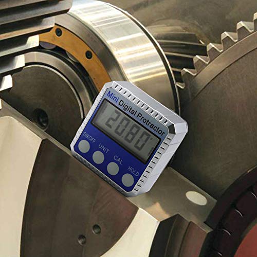 Digital Angle Finder Magnetic Protractor Inclinometer Angle Level Meter Tool Digital Protractor Bevel Gauge For Woodworking, Table Saw, Construction V-Groove 0~360 Degree With Backlight - View #8