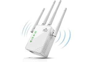 BEBSR 2024 WiFi Extender/Repeater - Expand Coverage to 9860 Sq.ft, Connects 40 Devices, Boosts Internet Signal with Ethernet Port, Easy Setup - Ideal for Home Wireless Networks