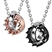Urban Jewelry Crown His & Hers Couple Royal Ring Pendant Love Necklace Valentine Set, 19 & 21