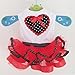 UBBC Pet Dog Tutu Princess Dress Love Heart Print Bowknot Party Skirt