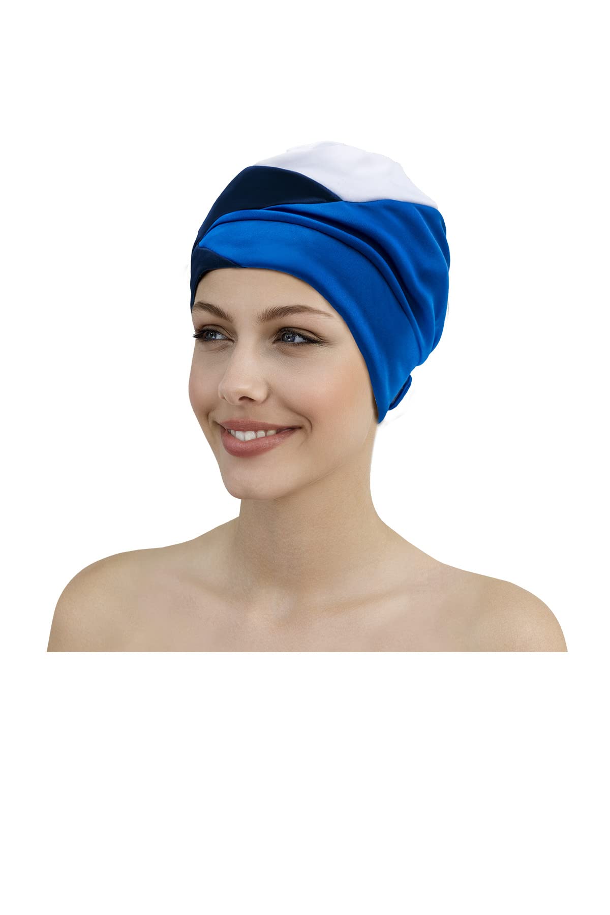 Fashy Exclusive 3465 50 Swimming Cap with Velcro Fastening Blue
