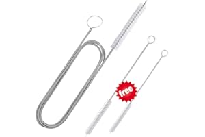 57 Inches Long Drain Brush, Flexible Pipe Cleaning Brush, Fridge Cleaning Tool for Cleaning Feeding Tube, Siphon Hose, Sunroo