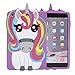 iPad Mini Case，Phenix-Color 3D Cute Soft Silicone [Drop Proof,Shock Proof,Anti Slip] Cartoon Gel Rubber Back Cover Case for iPad Mini 1 2 3 (Rainbow Horse)