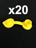 20 YELLOW Fuel Gas Can Jug Vents/Cap Replacement Wedco Rotopax Gott Septer Anchor Blitz