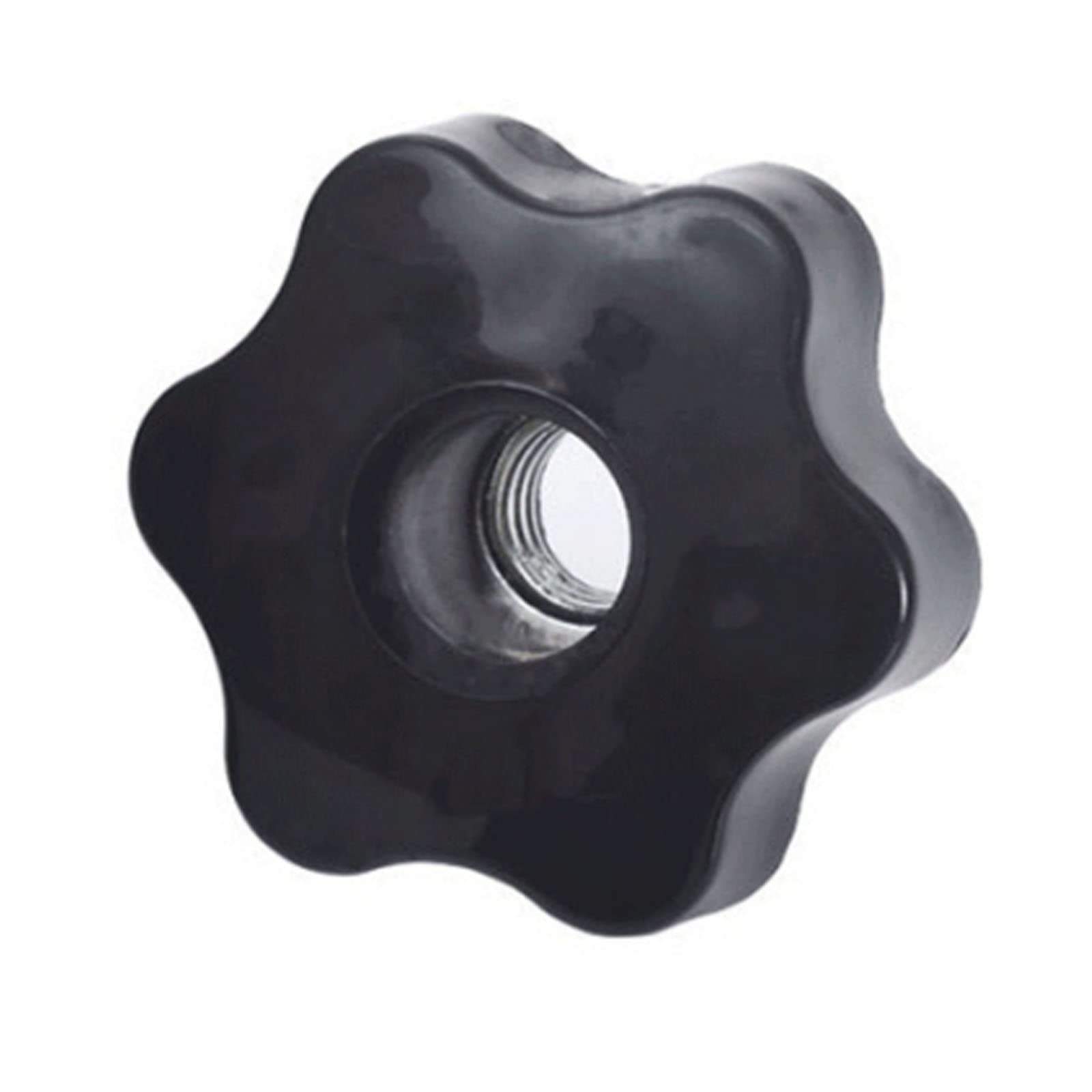 TA-VIGOR Threaded Clamping Knobs M8, Star Head Female Knob Screws Clamping Nuts 48mm Dia Head Knob Grip Handle for Machine Tools Latche, Black, D48-M8 1pc — image 1