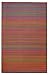 Fab Habitat Outdoor Rug - Waterproof, Fade Resistant, Crease-Free - Premium Recycled Plastic - Striped - Patio, Porch, Deck, Balcony - Cancun - Multicolor - 5 x 8 ft