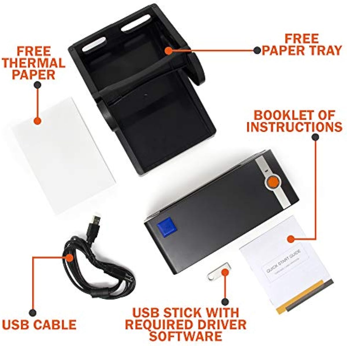 Label Printer – Premium Direct High Speed Thermal Printer -4x6 Potable Barcode Printer - Including Free Label Holder - Compatible with UPS, Amazon, ...