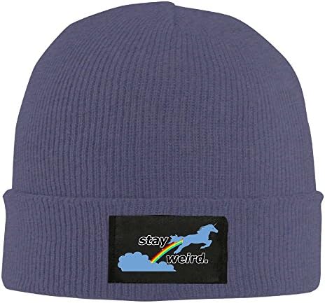 Winter Military Warm Skull Caps Stay Weird Unicorn Beanie Knit Hats