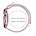 AHXLL Compatible for Apple Watch 38mm 42mm, Mesh Milanese Loop Stainless Steel Replacement iWatch + Metal Protective case for Apple Watch Series 3, Series 2, Series 1, Sport& Edition (Red, 42MM)