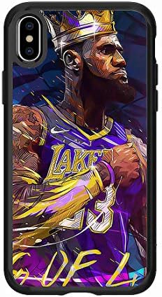 SMARTSHOPBARGAIN Kings James Lakers Basketball Rubber CASE Cover for iPhone X XS 8 7 6 6S Shockproof (7/8+)