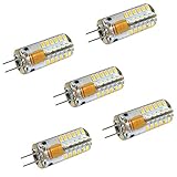 LEORX G4 Led Bulbs 12V 2.5 Watt AC DC LED Light - 140 - 160 lumens, replaces 20W halogen lamps (Warm White, 5 Bulbs)