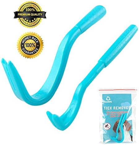 Pets Tick Remover Tool For Dogs, Cats, Horses and Human，Pack of 2 Blue (Small & Large) - Safe, Easy, and Fast Method of Removing Ticks(One Set)