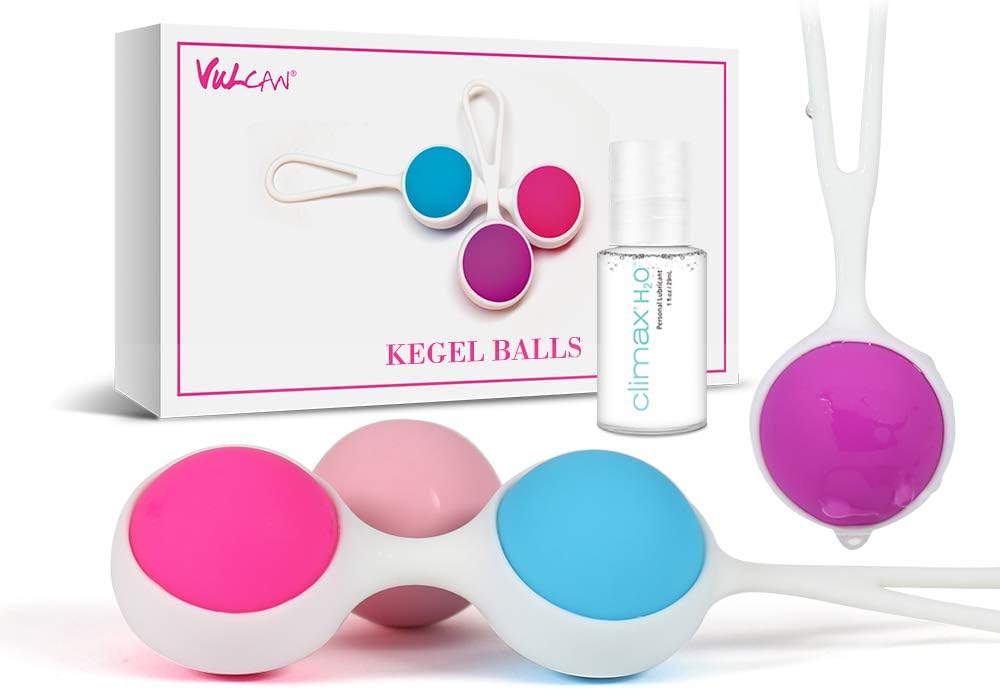 Vulcan Kegel Exercise Weights Balls- Doctor Recommended Silicone Kegel Balls for Women & Girls Bladder Control Tightening Pelvic Floor Exercises Beginners & Advanced (4 Pcs Set): Health & Personal Care