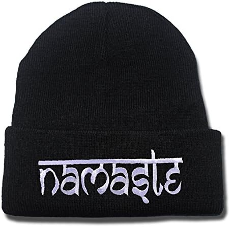 BARONL Namaste Tibet Buddha Beanie Fashion Unisex Embroidery Beanies Skullies Knitted Hats Skull Caps