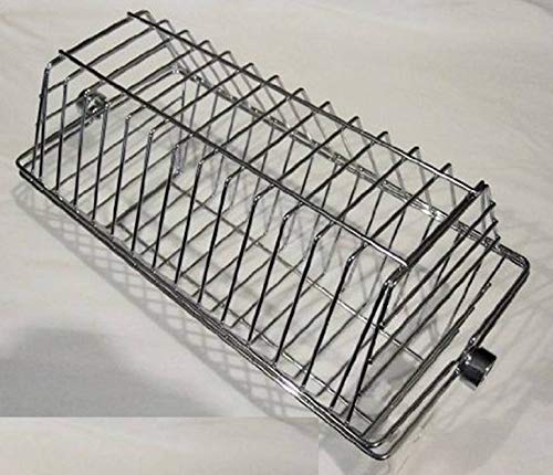 OneGrill Hexagon Tumble Grill Rotisserie Basket - Fits Large Spit Rods