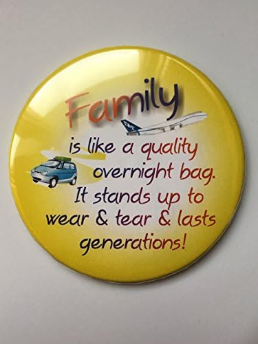 Funny, Family Is Like an Overnight Bag 3-inch Magnet