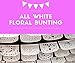 White Papel Picado, White Fiesta Banner, Mexican Theme Party Supplies, Mexican Wedding Flags Cinco de Mayo Tissue Paper Panels WS700