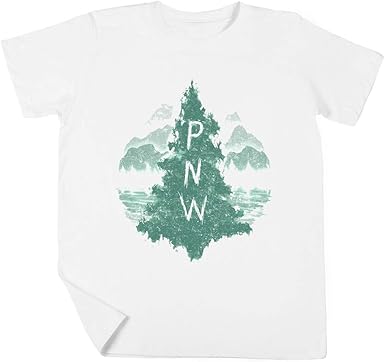 Pazifik Nordwest Jungen Mädchen Unisex Kinder Weiß T-Shirt Kurzarm Kids