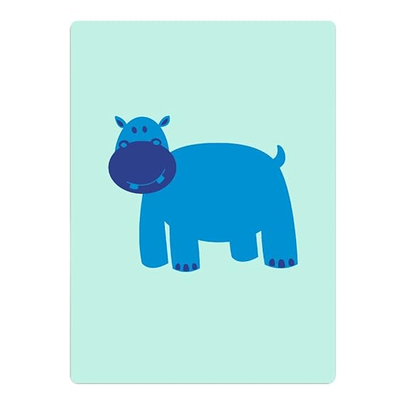 Amazon Co Jp Mihoo バスタオル かわいい ブルー カバ ポスター