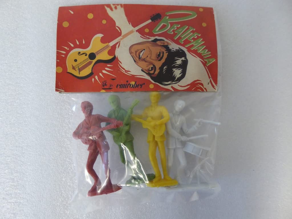OPO 10 - Set of 4 Emirober The Beatles 8cm Beatlemania 60s Figurines - ref4