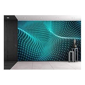 Abstract Polygonal Space Low Poly Dark Background with...