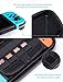 LUNGEAR Carrying Case Compatible for Nintendo Switch with 10 Game Cartridge Holders, Protective Hard Shell Travel Carrying Case Pouch for Nintendo Switch Console & Accessories, Bluethumb 2