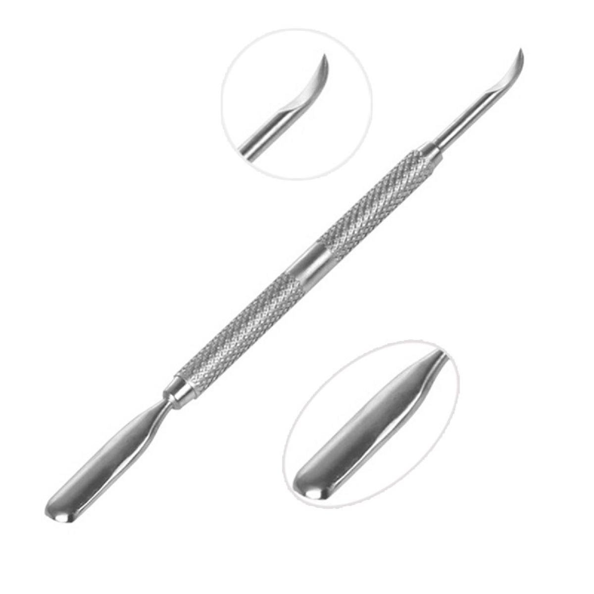 Gnker Nail Cuticle Pusher Spoon Nail Scissor Stainless Steel Remover Cutter Nipper Clipper 3PCS/lot: Beauty