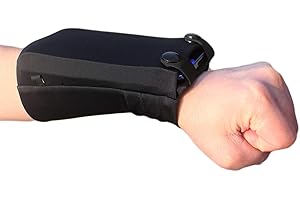 YUNYILAN Wrist Bag Forearm Band Cell Phone Holder for All Mobile Phone Wristband Pouch Bag with Key Card Cash Holder for Running, Cycling, Gym Workouts, Yoga and Hiking (M)