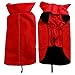 JoyDaog Fleece Lined Warm Dog Jacket for Winter Outdoor Waterproof Reflective Dog Coat Red L
