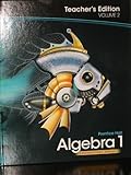 Unknown Binding Algebra 1, Teacher's Edition, Volume 2 (Foundations Series) Book