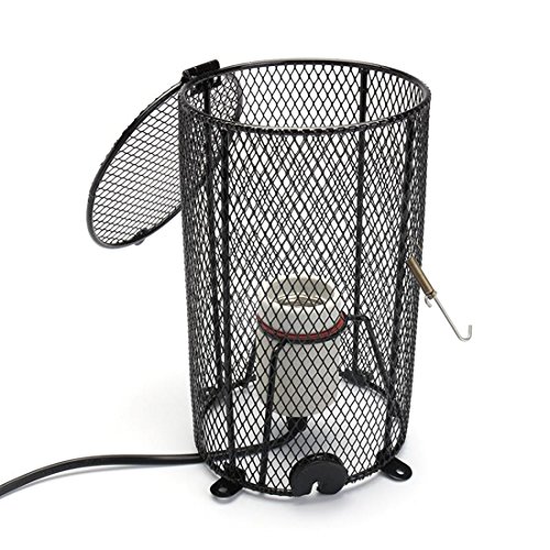 Reptile Heating Lamp Holder Ceramic Light E27 Clamp Reflector Cylinder Black Tortoise Terrariums Amphibian Snake Chicken Brooder