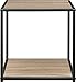 Altra Furniture End Table with Metal Frame, Beautiful Sonoma Oak Finish