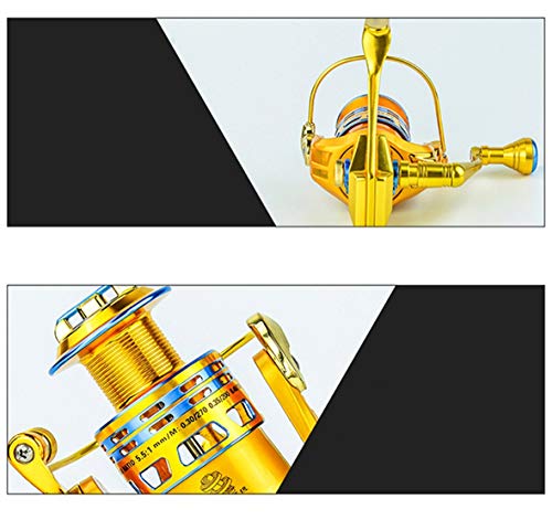 LLJPYX7L Sich drehende Angelrolle, hohe Übersetzung 5,5: 1, Kipphebel Links/rechts auswechselbar, 18 Edelstahllager für… – Bild 7