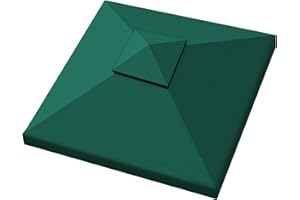 GANGGEND Gazebo Canopy Replacement Outdoor Canopy Shelter Top Double Tiered Canopy Cover, 10x10 FT (Green)