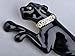 Alilang Golden Tone Shiny Black Panther Puma Cougar Collar Brooch Pin