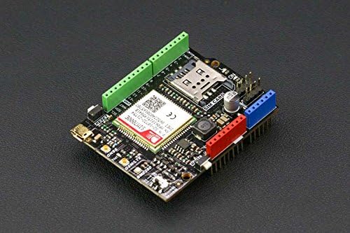 SIM7000E Arduino NB-IoT/LTE/GPRS/GPS Expansion Shield,Supporting Multi-Frequency LTE-FDD Communication, Dual-Frequency GPRS/Edge Communication, NB-IoT Communication,Widely Applied to IoT Applications