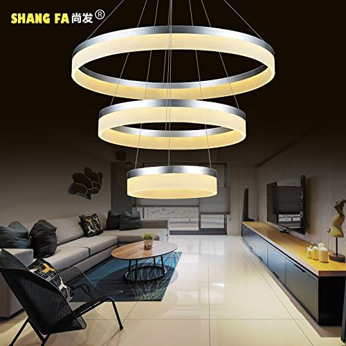 Gao Chandelier Modern and Minimalist Living Room Chandeliers Atmospheric Creative Personality Round Lamps Light Dinner Light Bedroom Ring Led A Chandelier Diameter 400Mm/600Mm/800Mm LED lamps