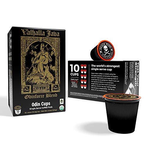 Death Wish Coffee Pods The World’s Strongest Coffee & Valhalla Java